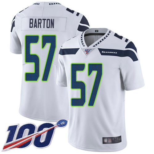 Seattle Seahawks Limited White Men Cody Barton Road Jersey NFL Football #57 100th Season Vapor Untouchable->seattle seahawks->NFL Jersey